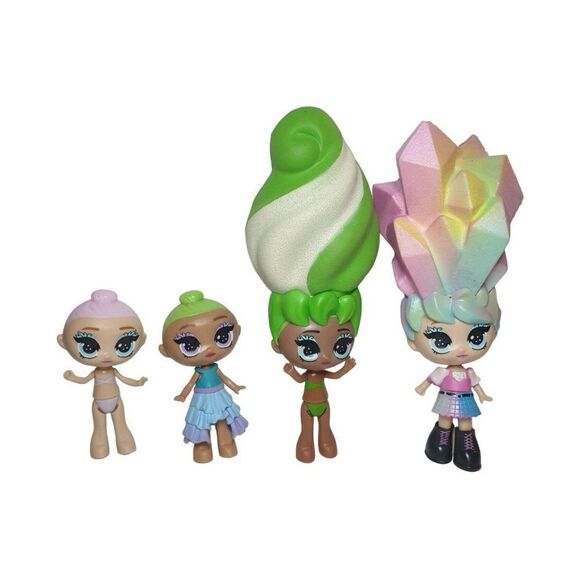 Blume Dolls Flower Pot Girls Set of 4 Mini Figures Dolls Playset - Picture 7 of 7